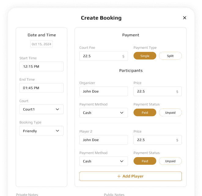 Accept Bookings